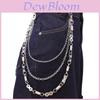 Hip Hop Metal Waist Chain For Men Women Streetwear With Lobster Clasp 50cm