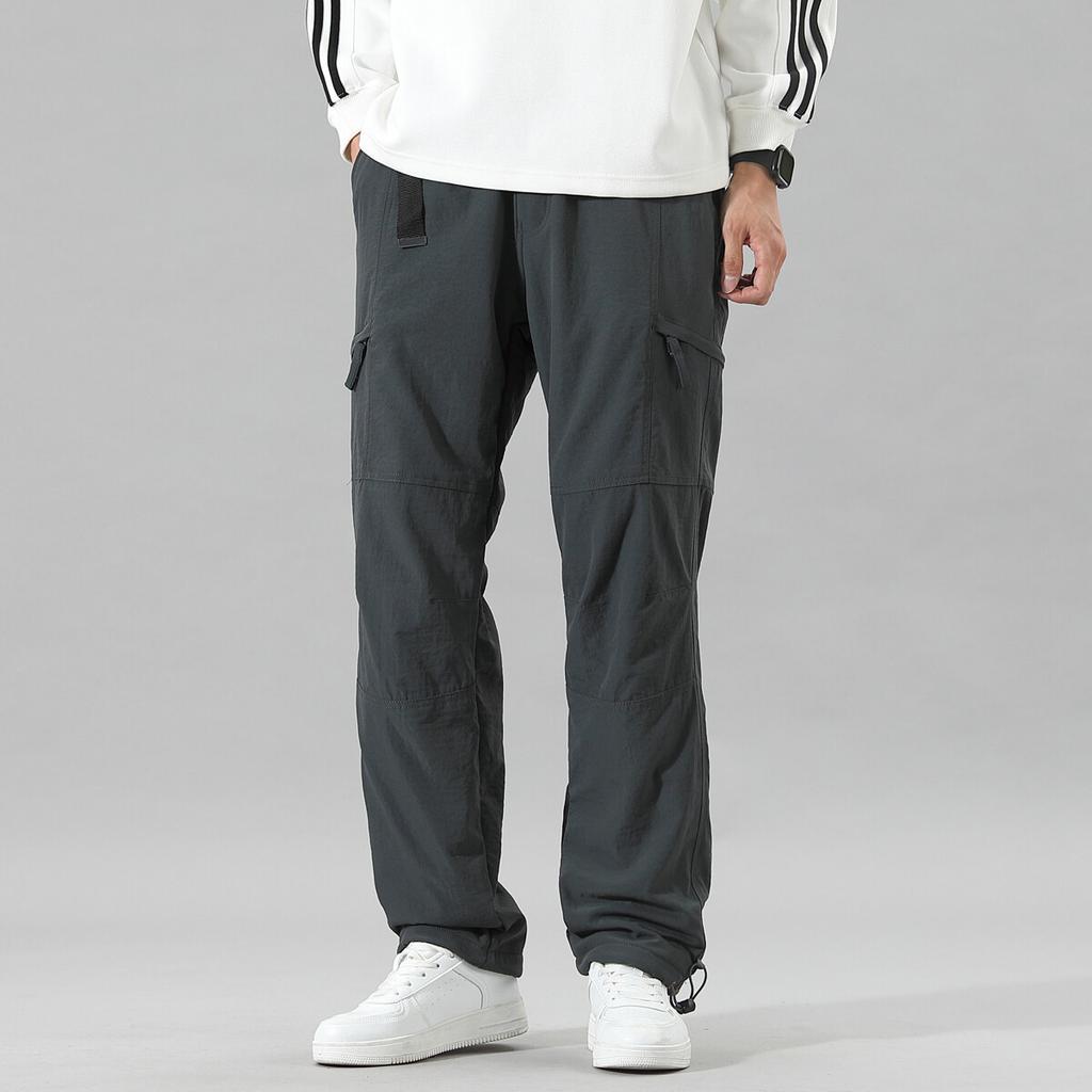 Winter Fleece Thickened Shock Pants Men's Outdoor Overalls Pants