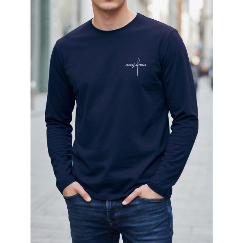 2026 Nouveau T-shirt Homme Manches Longues Impression d'Oiseaux 3D Coupe Ample Décontractée Col Rond Confortable Sportif Décontracté et Élégant Haut