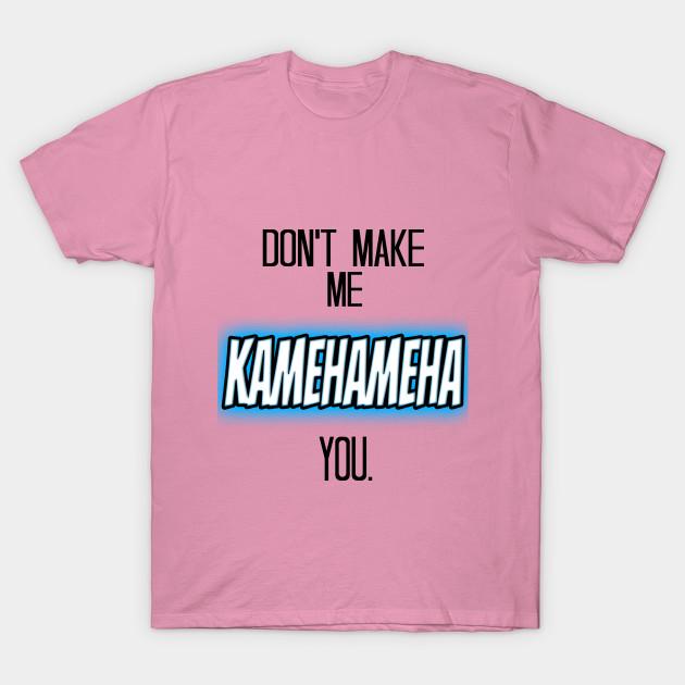 T-Shirt Damen Mach mich nicht Kamehameha dich Harajuku Print Kawaii T-Shirt Sommer Kurzarm Damen T-Shirt Top Tee