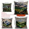 2D Mountain Landscape Decorative Pillow Covers Pattern Cushion Cover Suitable For Sofa Bedroom Car Pillow Cover