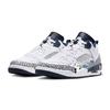 Jordan Spizike Abrasion Resistant Slip Resistant Low top Vintage Basketball Shoes Men's White Blue FQ1759-104(Team181-)