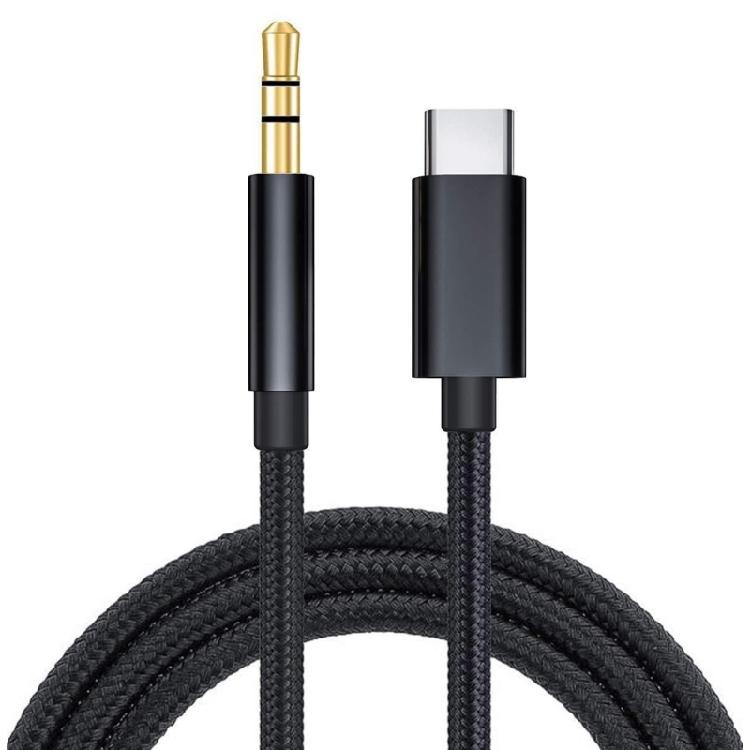Noise Cancelling Type C To 3.5mm Audios Cable for Clear Music and Call Multifunctional Audios Cable for Various Devices