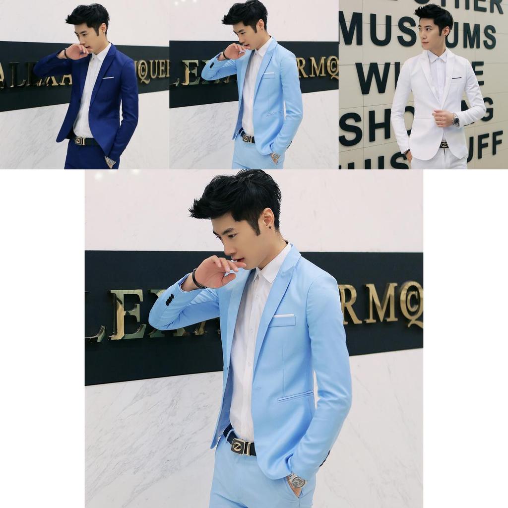 Men's One Button Blazer Perfect For Weddings Proms Parties**
