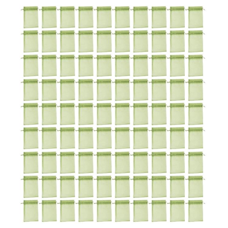 

100 шт. Захисні сумки для фруктів, сітчасті сумки для фруктів зі шнурком, фруктові сумки для захисту фруктів, овочів та фруктів 13x18cm