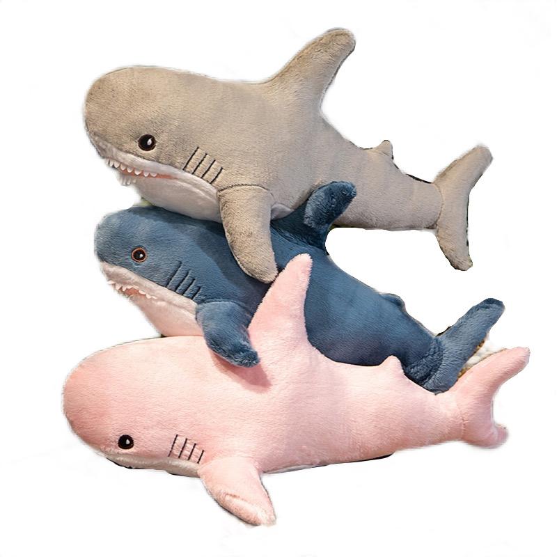 30cm Søt Mini Fargerik Hai Dukke Plysjleke Utstoppet Mykt Havdyr Fisk Pute Beroligende Leker for Barn Jenter Bursdagsgaver Deco