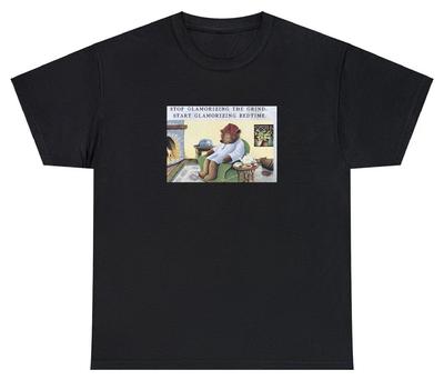 Slaaplekker Thee Beer Memes T-shirt Grappig Slaap Bed Stop Glamoriseren Werken Tee