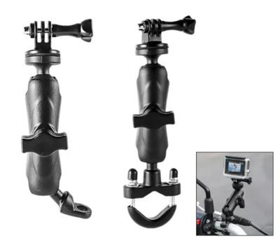 360° Motorcycle Handlebar Mount Aluminum Holder Bike Bracket For GoPro Hero 13 12 11 10 9 8 7 6 5Insta360 Osmo Action Camera Accessories