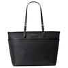 Michael Kors MK Winston Logo Accesorii Argintii Poliester Geantă Tote Geantă de Umăr Mare pentru Femei Negru 30T4SWNT3O-BLACK