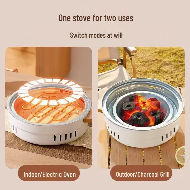 Oeny Dual-Fuel Tea & BBQ Stove Set