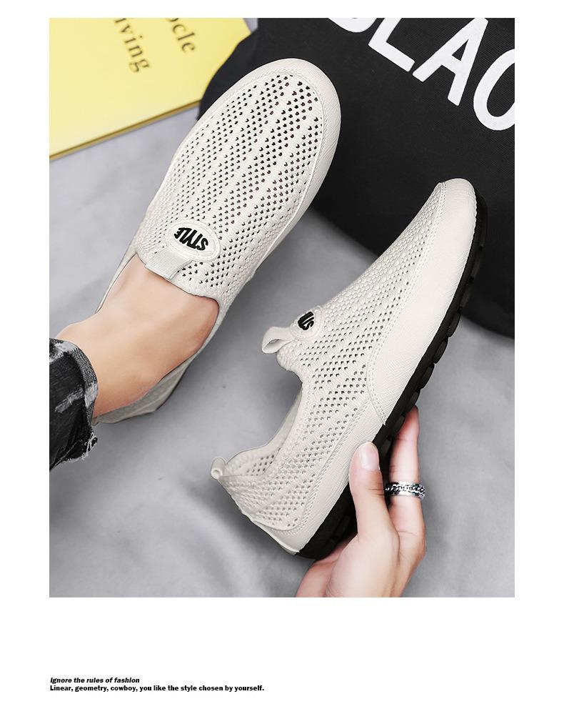 Men's Breathable Summer Mesh Driving Loafers - Slip-On Casual Sport Shoes