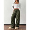 Popular European and American autumn new corduroy wide-leg pants women's loose and thin drape casual pants
