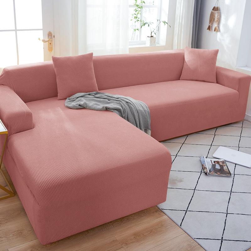 1/2/3/4 siège polaire élastique housses de canapé pour salon fauteuil couverture L forme coin canapés couverture canapé housse pour la maison