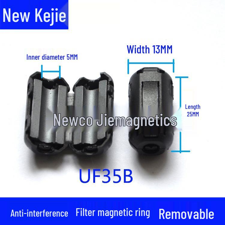 Anti-Interference Snap-On Ferrite Core Magnetic Ring with EMC Nickel-Zinc Shielding.