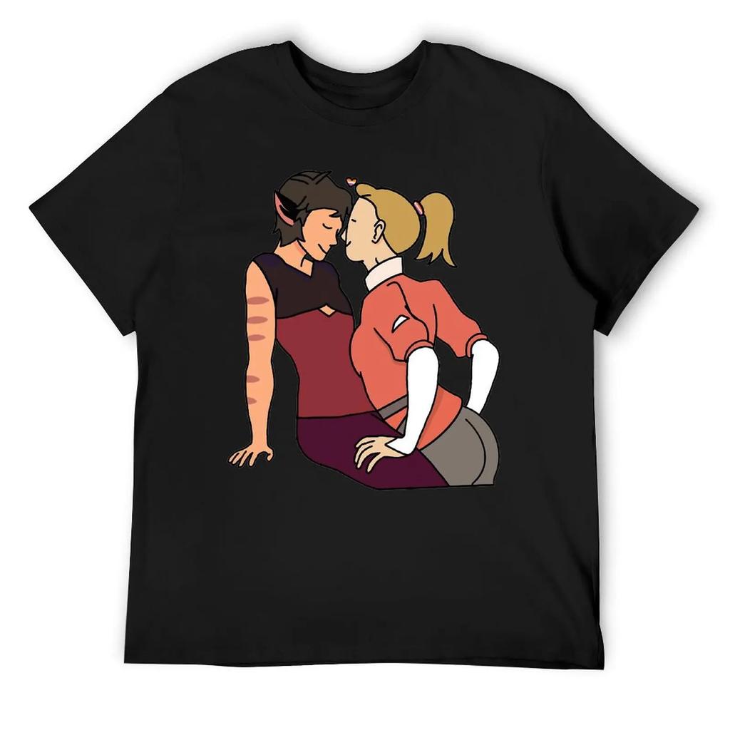 Catra And Adora In Love For Sale B Top Tee Cute T-shirt Harajuku Motion Humor Home USA Size