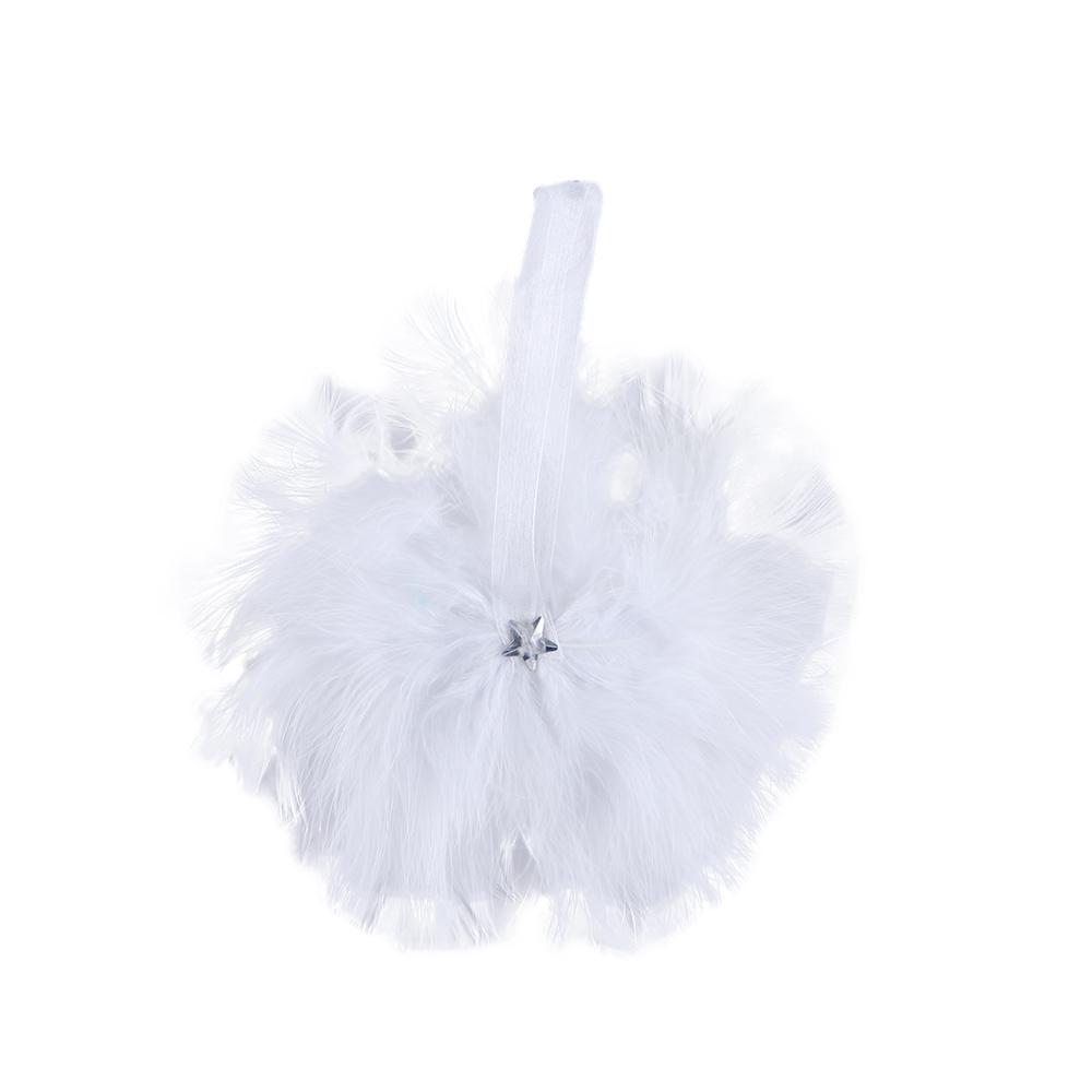 Wedding Home Party Hanging Feather Star Bauble Christmas Decoration Christmas Pendant Feather Wing