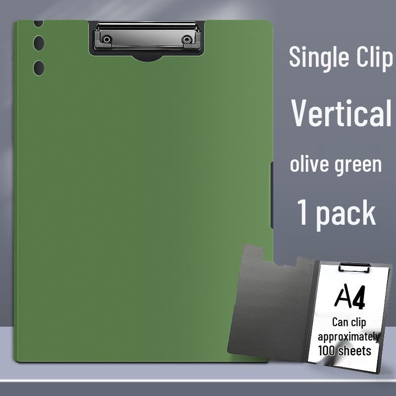 Thick A4 Clipboard with Double Clips and Loose-leaf Holder for Office Use