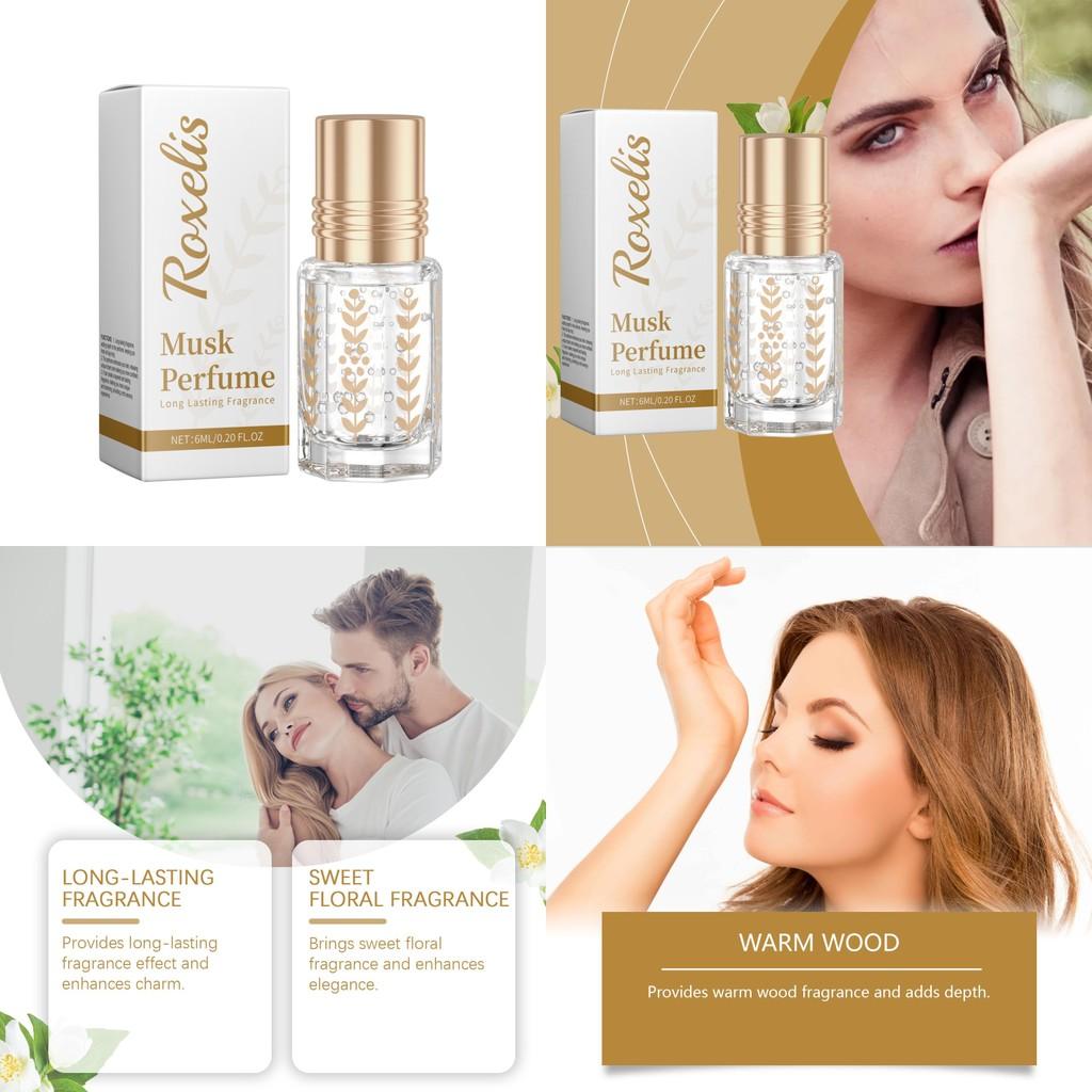 Fragrance Musk Élégante Fraîcheur Naturelle Longue Durée Arôme Floral Parfum Roll-on 6ml