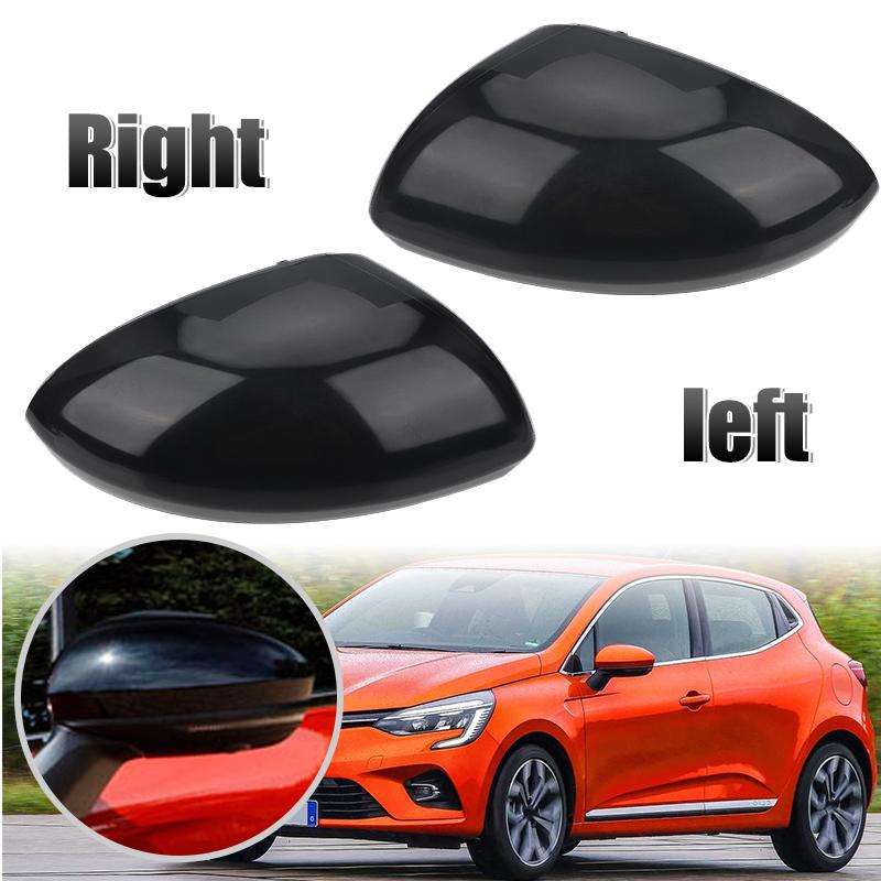 Rearview Mirror Cover Cap For Renault Clio  MK5      2024 2025 Black /White Door Wing Rear View Mirror Cover