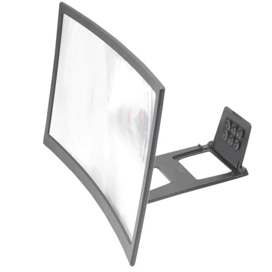 Amplifier 12 Inch High Clarity 3D Curved Screen Foldable Video Magnifier for Mobile