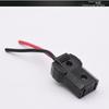 Electric scooter charging interface, male-female plugs, two-hole socket plug accessory for tricycle battery charger