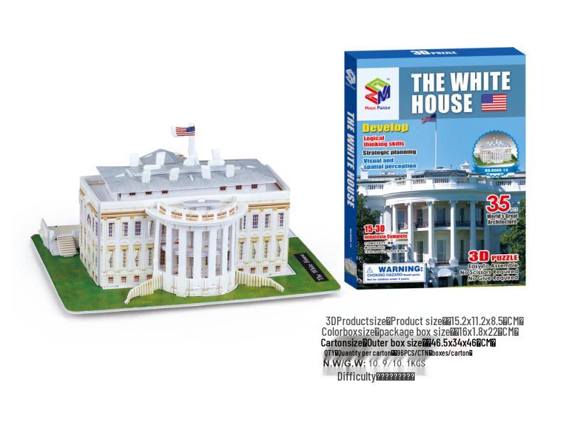 World Landmark 3D Puzzle Kit for Kids - Educational Paper Toy