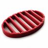 Silicone Grill Tray Racks Reusable Red Oval Cushion Roasting Kitchen Cooking Tool Mat for Steamer Pressure Cooker