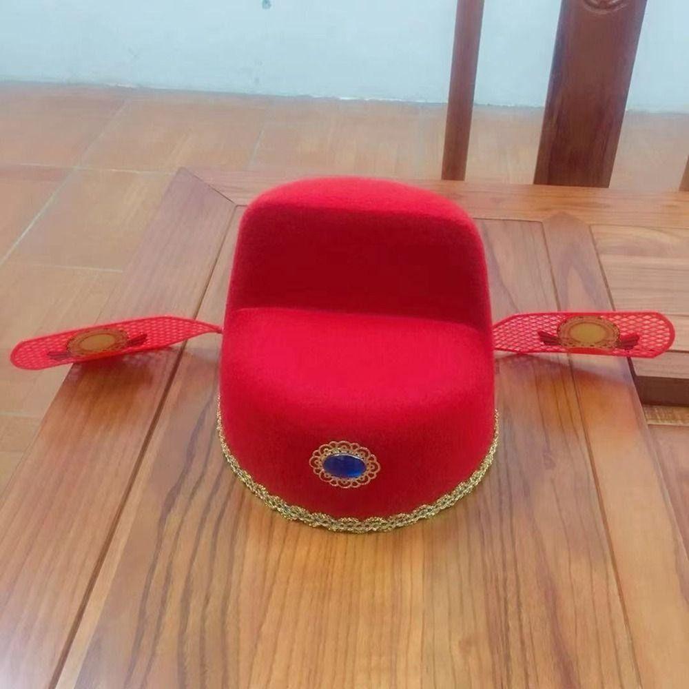 1Pcs Photograph Prop Cosplay Hat Ancient Chinese Style Black Gauze Cap Opera Hat  for Kids Adult