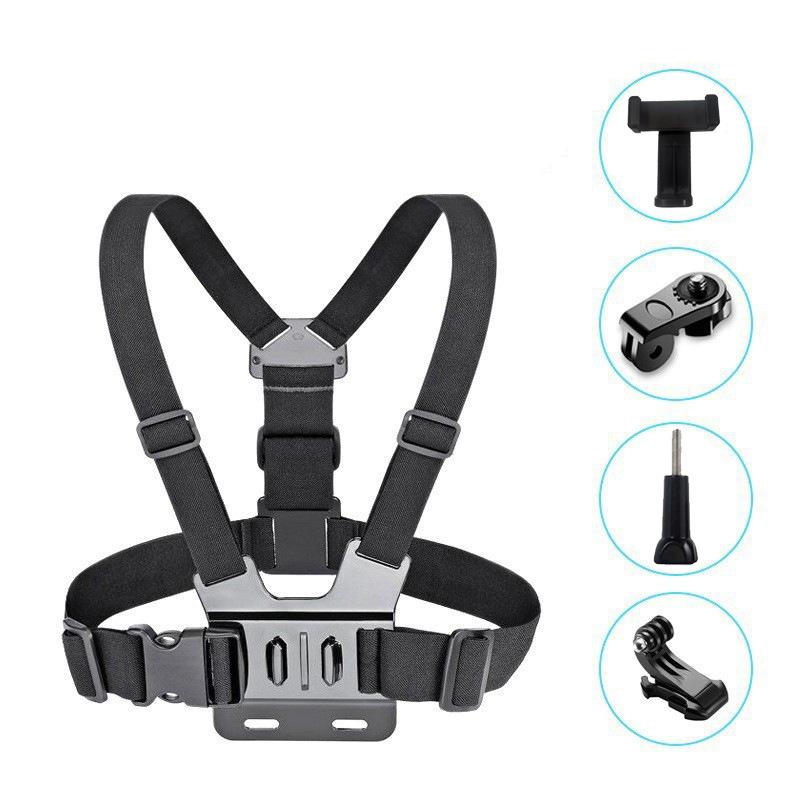Customized Chest Phone Holder Insta360 Sports Camera Chest Strap First-person View Fixed Accessories Mobile Phone Clip ABS