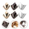 FOMIYES Metal Toe Caps, Shoe Protection, Solid Color High Heel Toe Caps, Elegant High Heel Tip Covers, Durable Shoe Tip Caps for Repair and Decoration