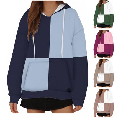 Women's Fashion Casual Pullover Hooded Sweatshirt  Printed Long Sleeve Sweatshirt