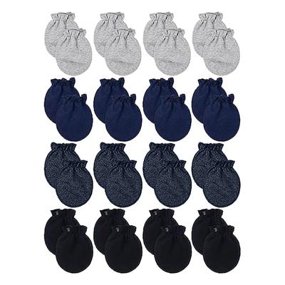 Infant Toddler Baby Boys Girls Mittens No-Scratch Mitts Cotton Set Of 16 Pairs