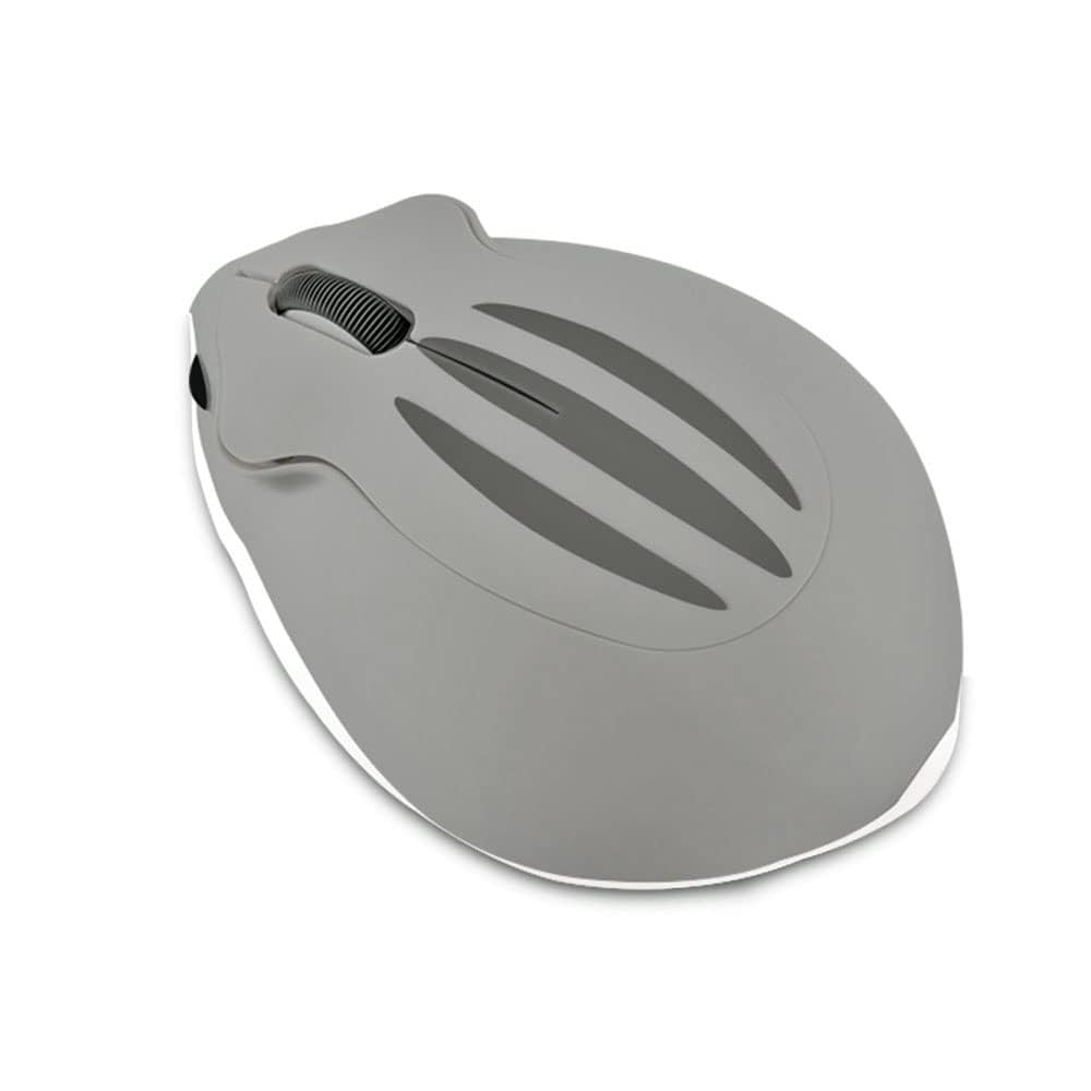 DIWOSHE 2.4Ghz Wireless Mouse, Cute Hamster Shape USB Wireless Mouse, Quiet, Optical, Medium Size, Lightweight, Character Design for Women and Kids,