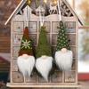 ChristmasNew Year Xmas Party Decorative Ornaments Supplies Cute Plush Doll Pendant Santa Claus Christmas Tree Hanging Decoration