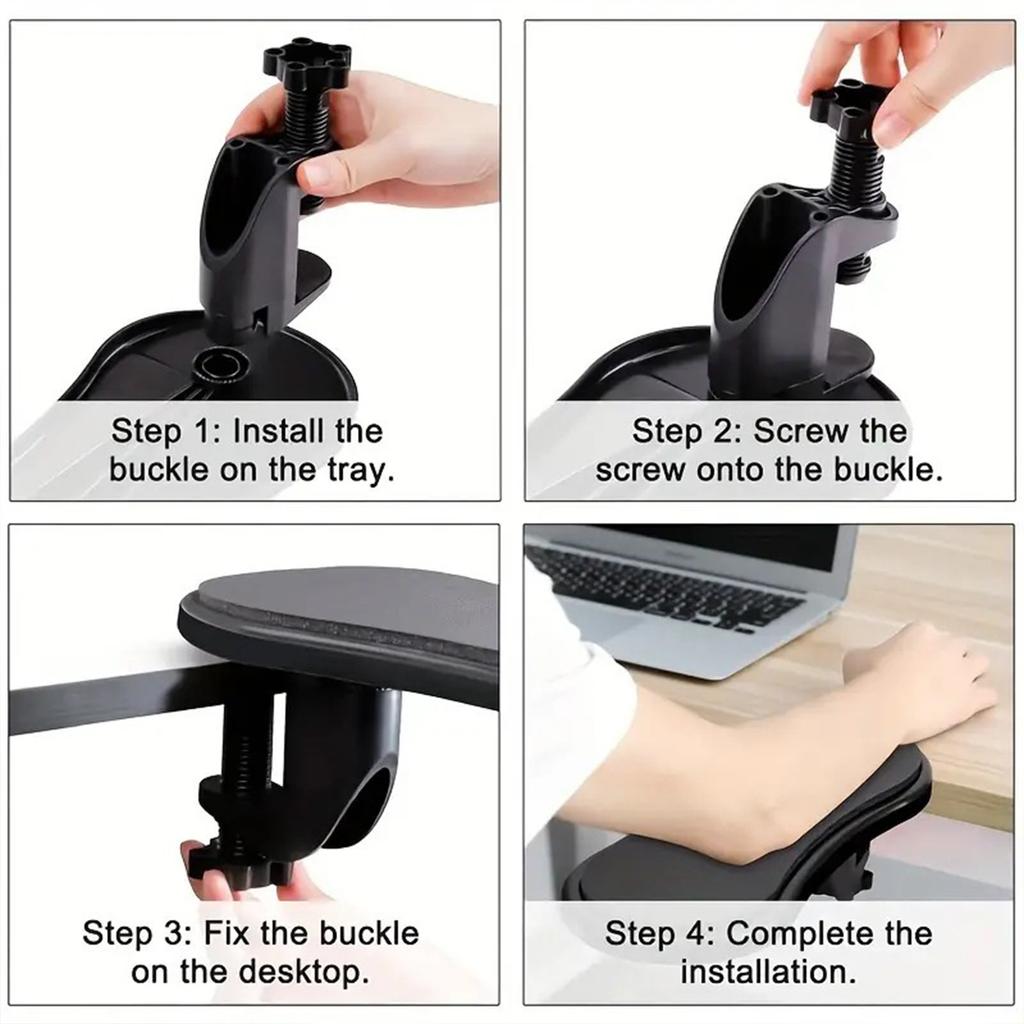 2 Stück Ergonomische Armauflage Verlängerung Erweiterter Schreibtischarm Praktische Büro-Essentials Geeignet zur Reduzierung von Handgelenk-Schulter-Druck