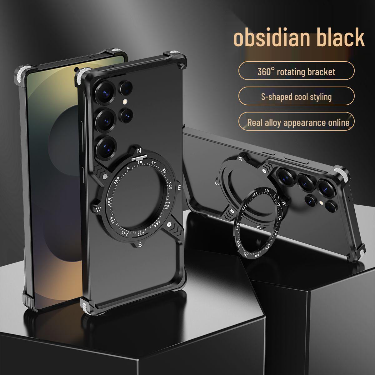 CrossShell Metal Magnetic Phone Case for Samsung S26 Ultra with Compass and Rotating Sleeve Samsung S26 Ultra