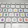 Adesivi Multicolore per Lettere Tastiera Estensori Altezza Tasti Per Bambini Che Imparano A Digitare O Lavoratori D'ufficio