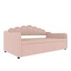 Sofa Bed Flieks Daybed 90×200 Cm (extendable To 180×200 Cm) with Color-changing LED Strip, Pink