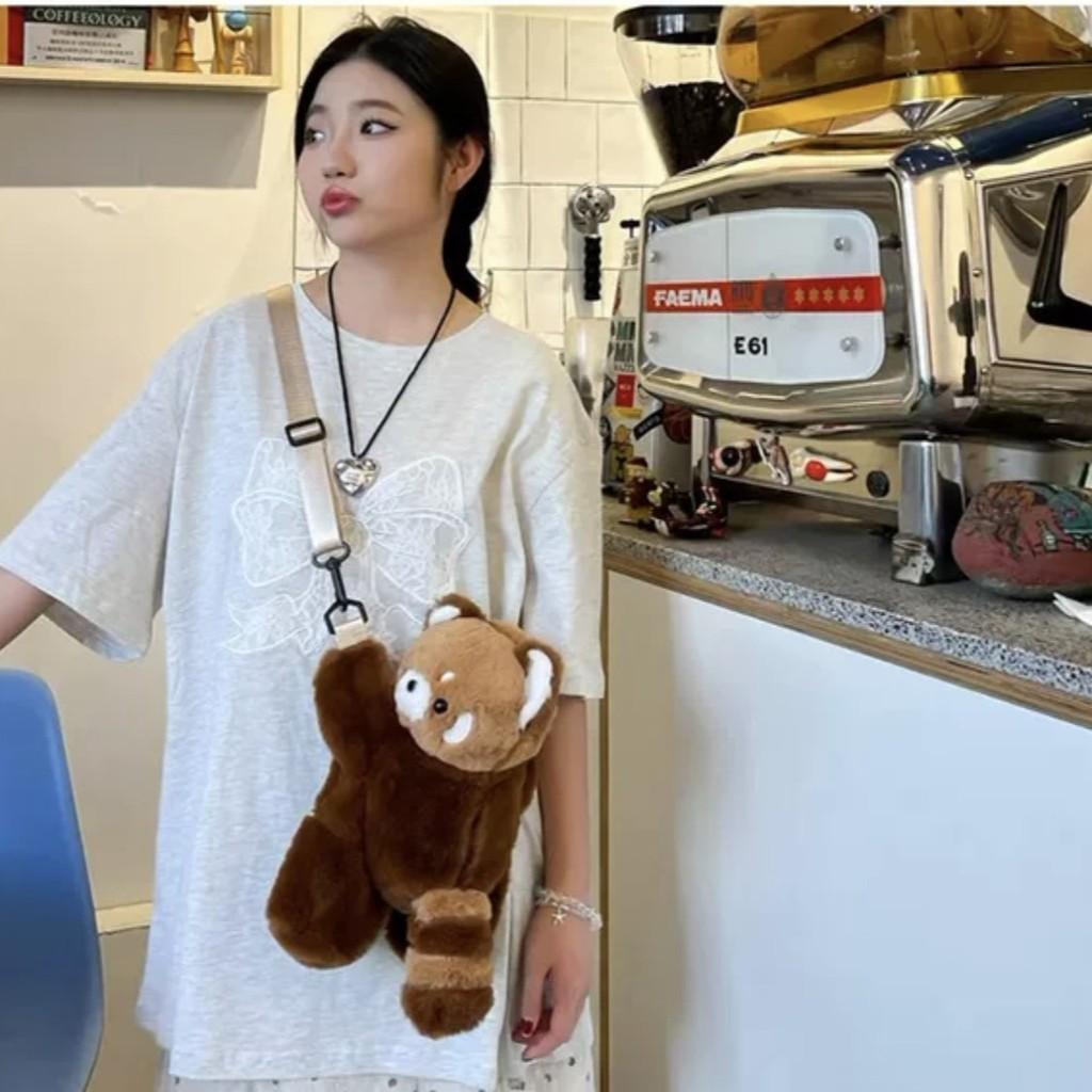 Plush Dog Backpack With Zipper Pocket For Daily Use And Gift Idea