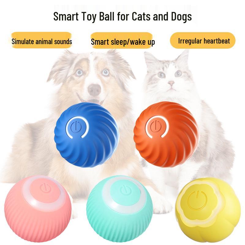 Electric Smart Cat Toy Ball: Self-Entertainment, Decompression, Teasing Stick - Pet Supplies
