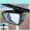 Rx Panoramic Blind Spot Mirror Adjustable 360 Degrees Wide Angle Rearview Mirror For Enhanced Safety In Black For Driver Side