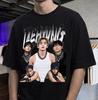 Taehyung Rock Band Portrait Tee, K-Pop Graphic Photo T-Shirt, Vintage