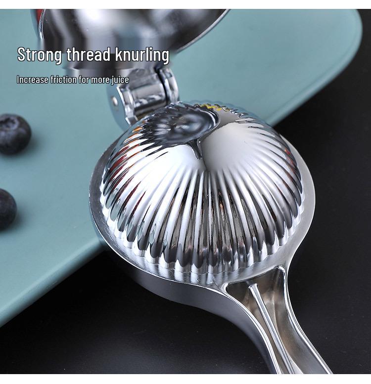 Lemon & Orange Metal Manual Juicer - Freshly Squeezed Fruit Press
