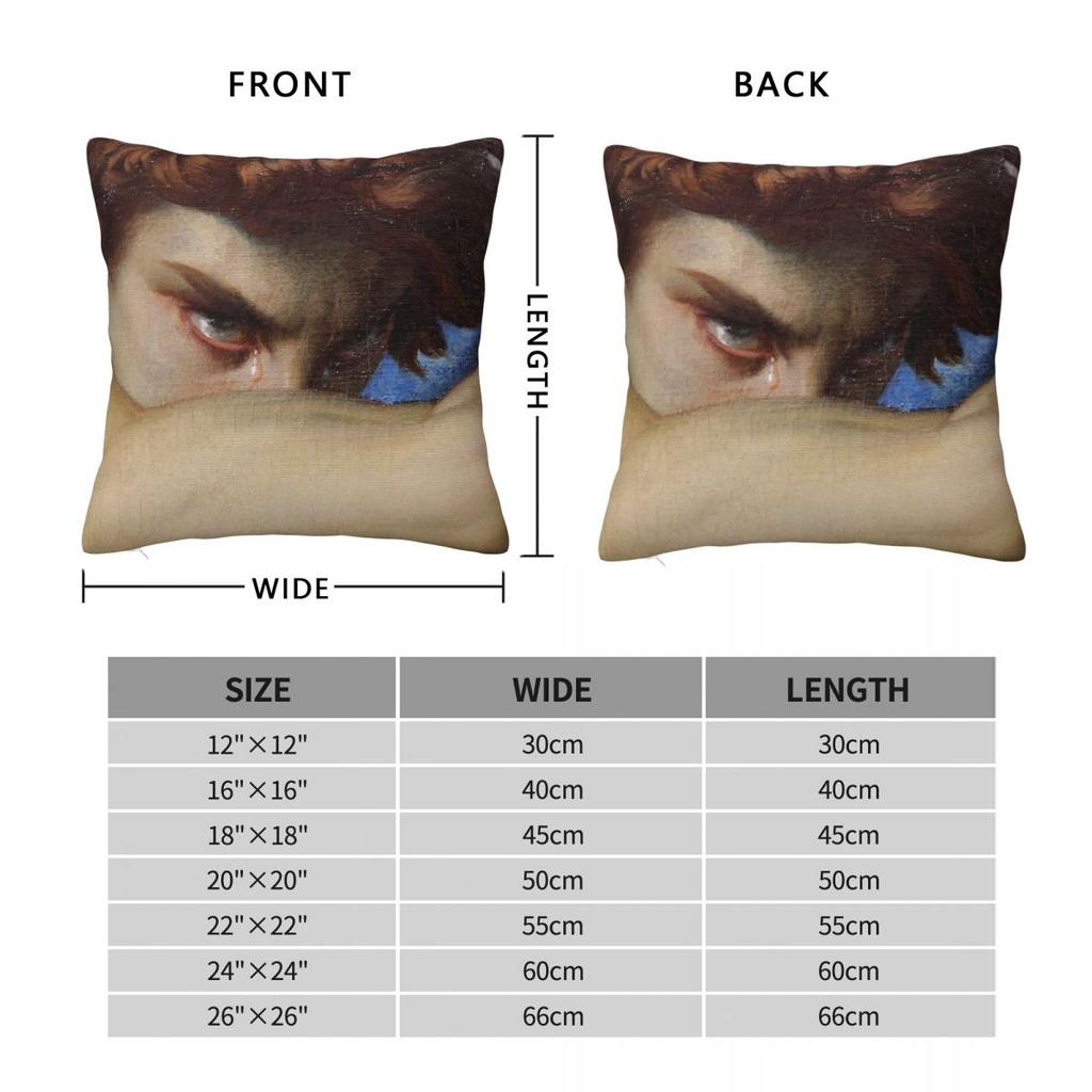 Alexandre Cabanel Fallen Angel Painting Square Pillowcase Polyester Linen Velvet Creative Zip Decor Bed Cushion Cover
