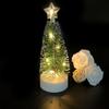 3pcs Led Mini Christmas Tree Desktop Decoration Ornaments Photography Props With Colorful Lights For Home