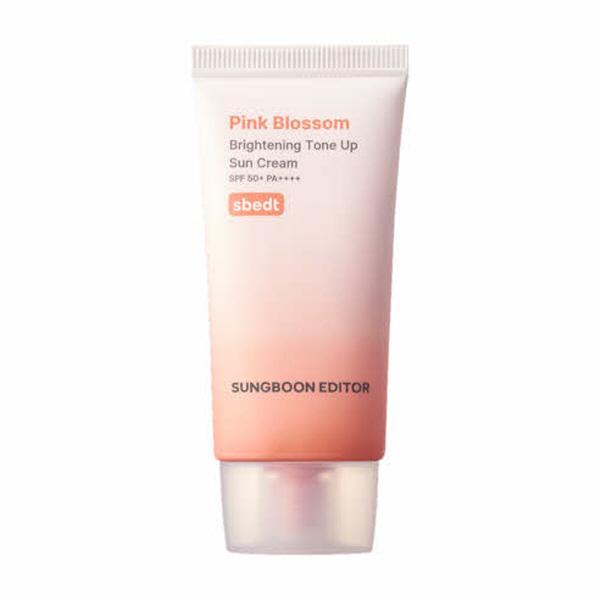 SUNGBOON EDITOR Pink Blossom Whitening Hydrating Tone-Up Sunscreen SPF50+ PA++++ (50ml)