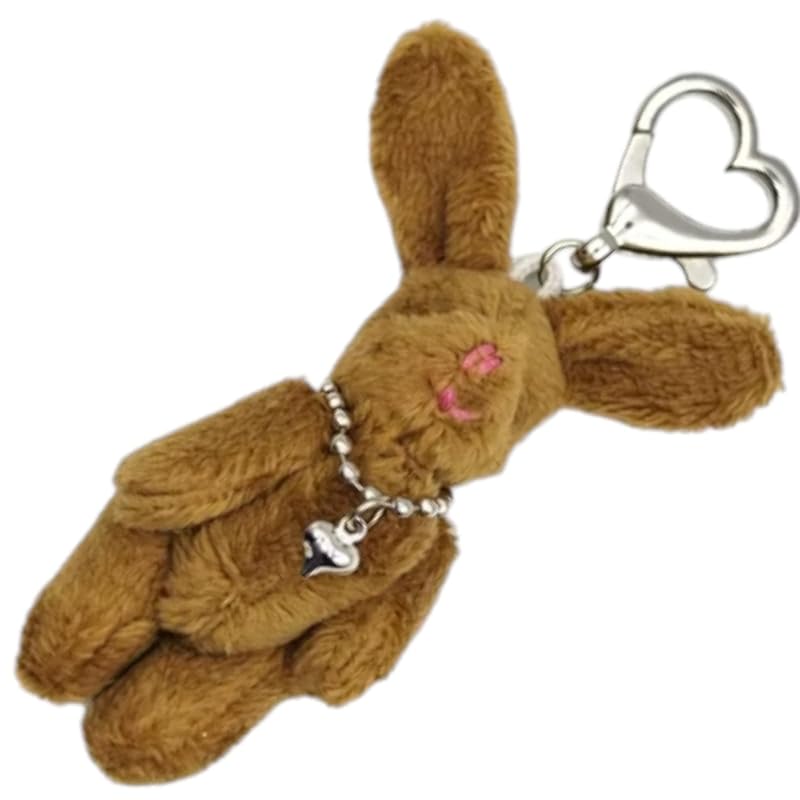 

[grandslamEX] Rabbit stuffed toy key ring accessories South Korea charm key ring bag charm wallet Smartphone custom cute Fashionable ladies adult