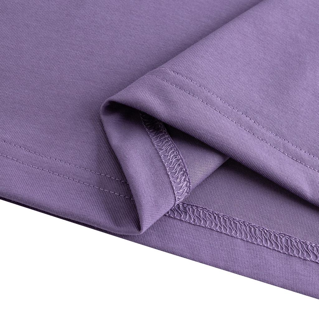 Anta Lifestyle Series Short Sleeve Knitted Shirt Summer T-Shirt Unisex tops Crystal-Purple 972628112-1