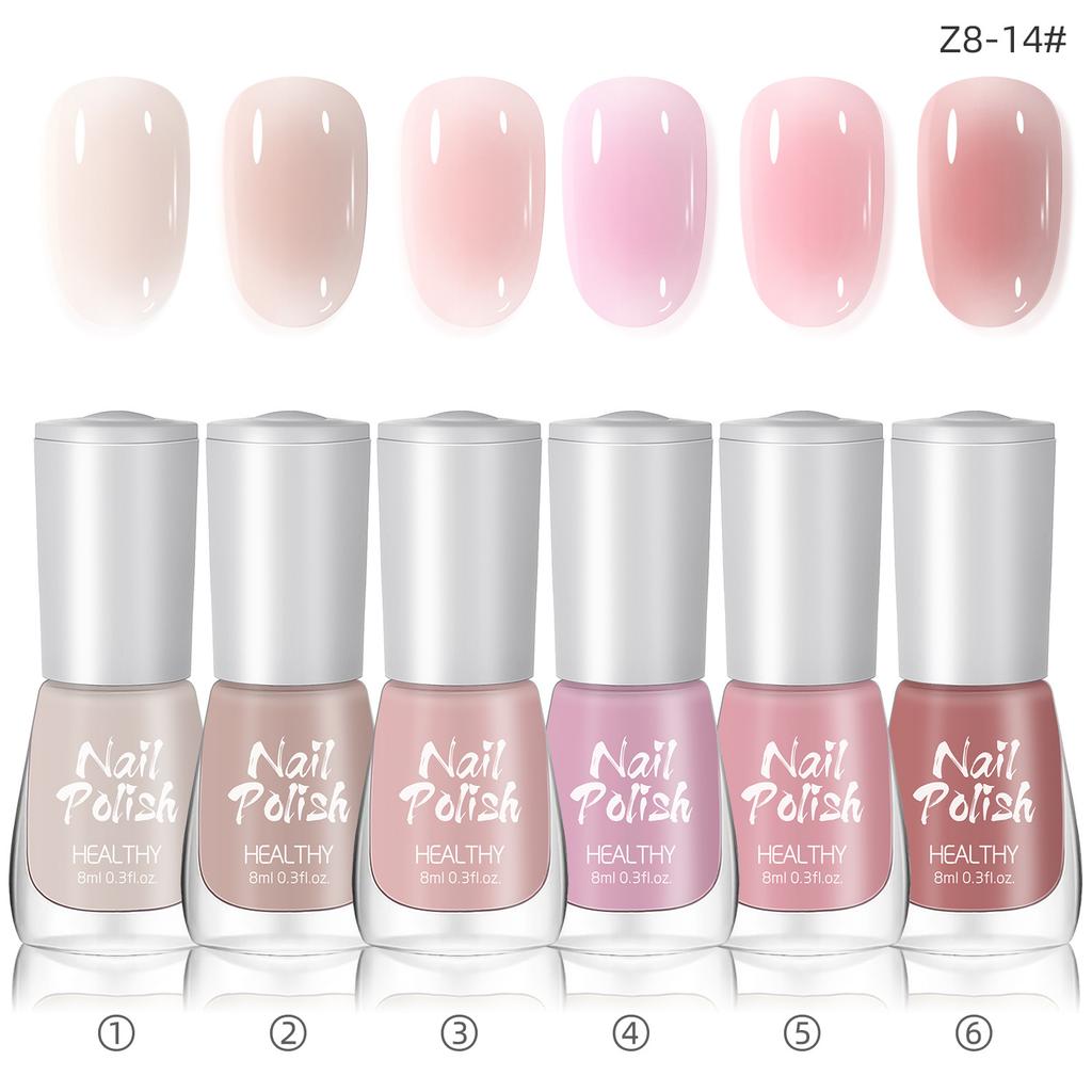 Water-based Nail Polish Set, No Baking, Quick Drying, Environmentally Friendly, Odorless, White Fine Flash Nail Polish Glue