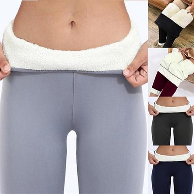 Women's Winter Plush Stretch High Waist Warm Thick Leggings